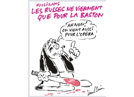 Карикатура Charlie Hebdo взбесила российских болельщиков