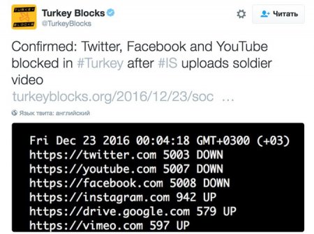 Турция заблокировала соцсети после публикации видео сожжения военных