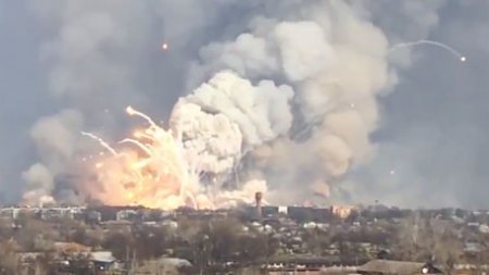 Пожар на складе под Харьковом уничтожил боеприпасов на $1 миллиард