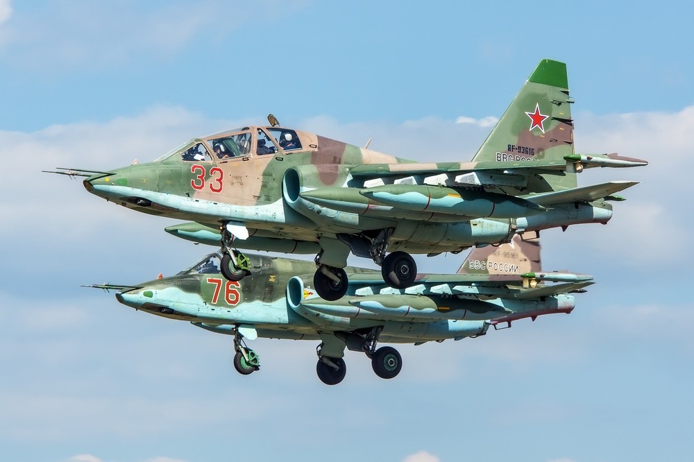 Sohu: пилоты американских F-22 испытали ужас после маневров российских Су-25 над Средиземным морем